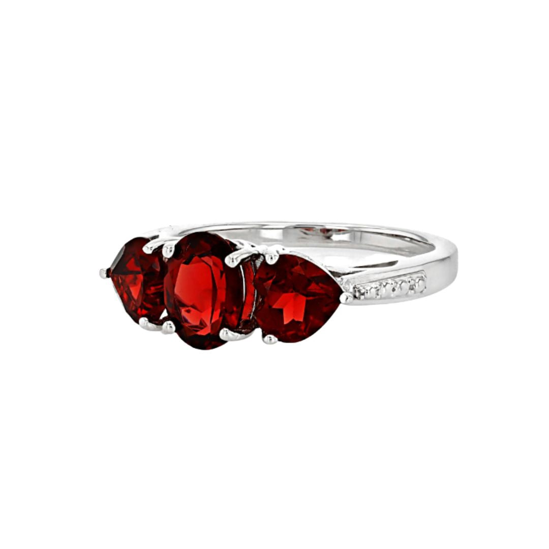 Anillo Granate 2.77ctw en Plata