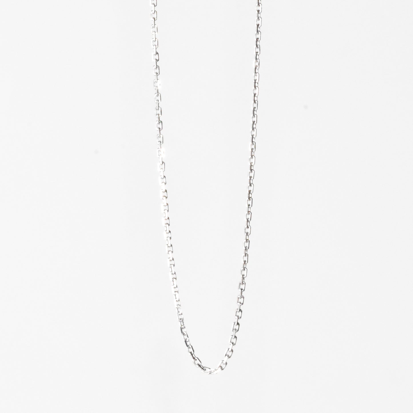 Cadena de plata esterlina 14” con broche de anillo (1.1mm)