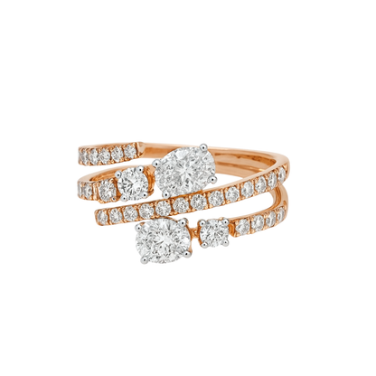 Anillo 1.47cttw Diamantes de Laboratorio en Oro 14k