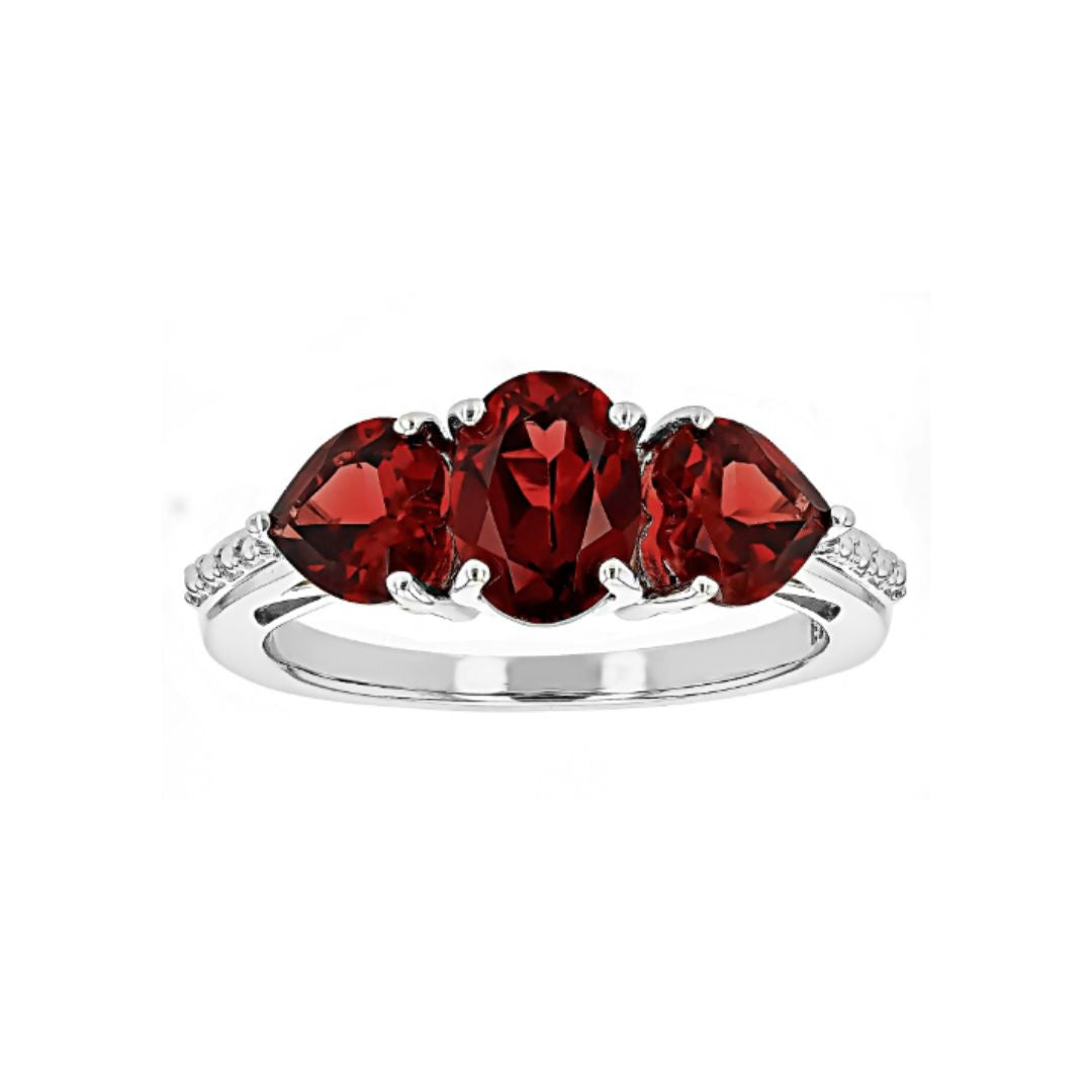 Anillo Granate 2.77ctw en Plata