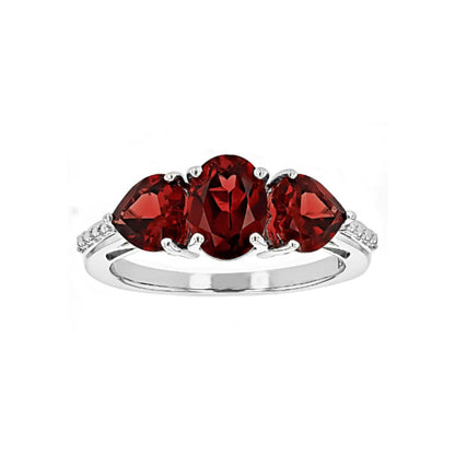Anillo Granate 2.77ctw en Plata