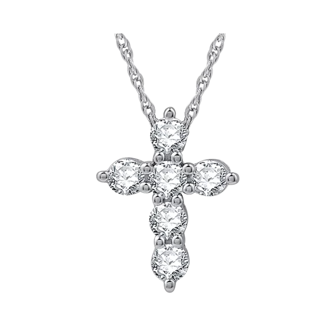 Collar 0.50cttw Diamante de Laboratorio en Plata