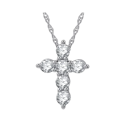 Collar 0.50cttw Diamante de Laboratorio en Plata