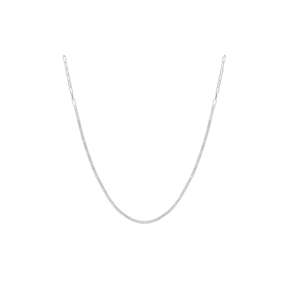 Collar Tennis Zafiro Blanco de Laboratorio