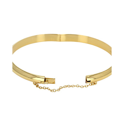 Pulsera Bangle de Plata con Baño de Oro 18k 7MM