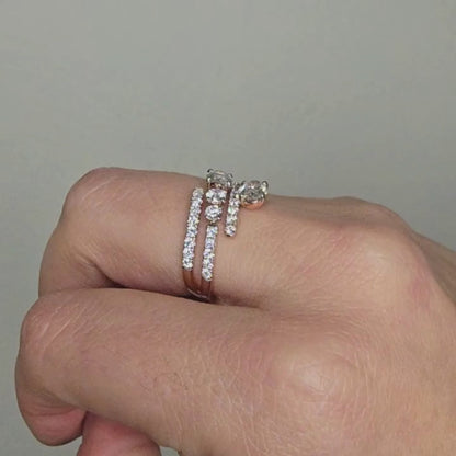 Anillo 1.47cttw Diamantes de Laboratorio en Oro 14k