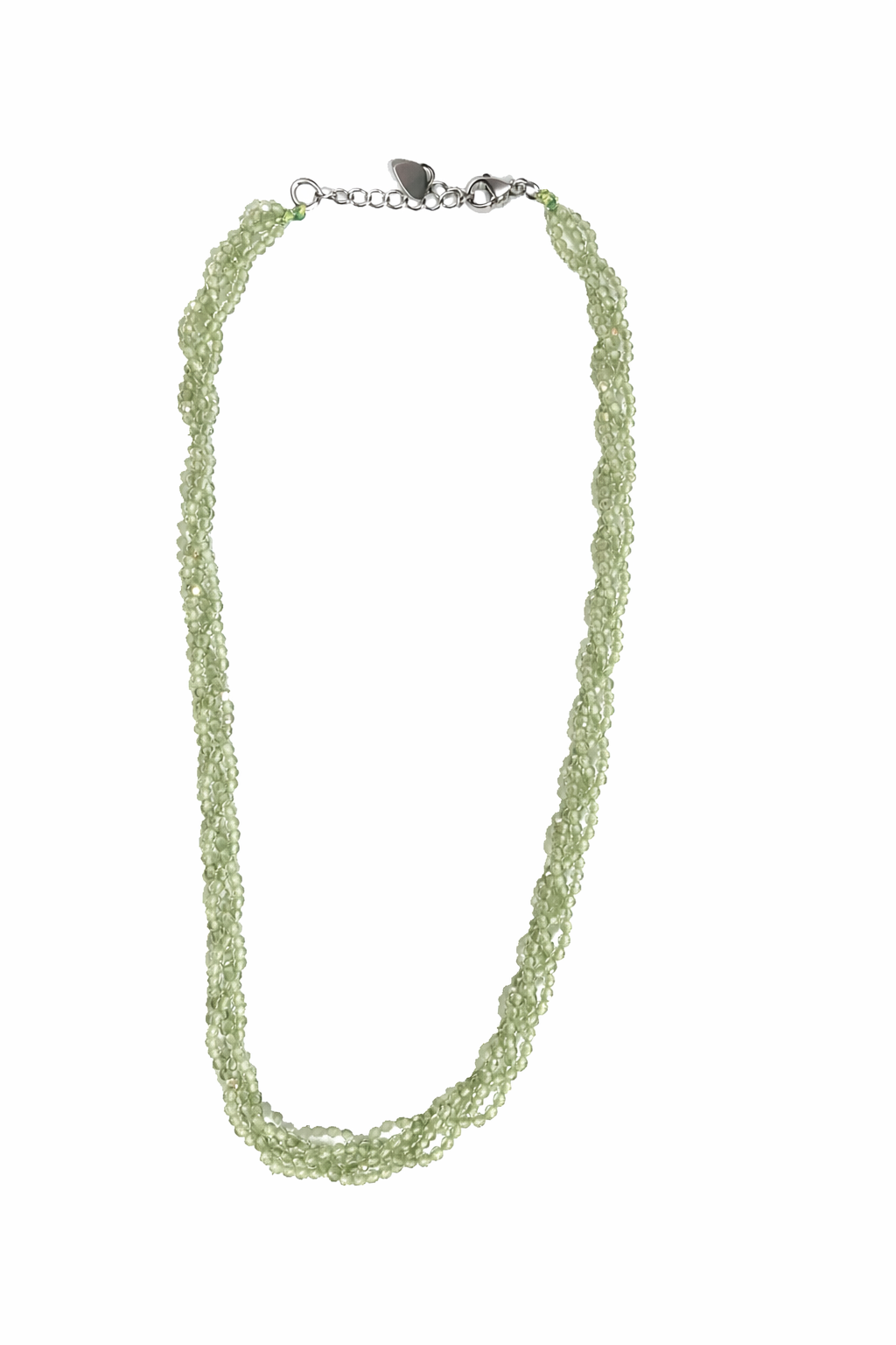 Collar Choker Trenzado en Piedra Natural 16"