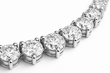 Collar Tennis 12.63 cttw Diamante Laboratorio en Oro 18k