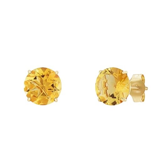Aretes Studs 6mm Oro Amarillo 10k